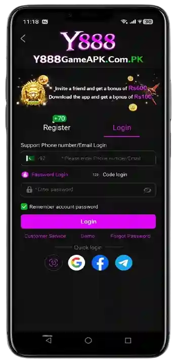 Login Y888 Game