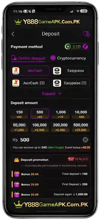Y888 Game Deposit