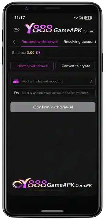 Y888 Game Withdraw